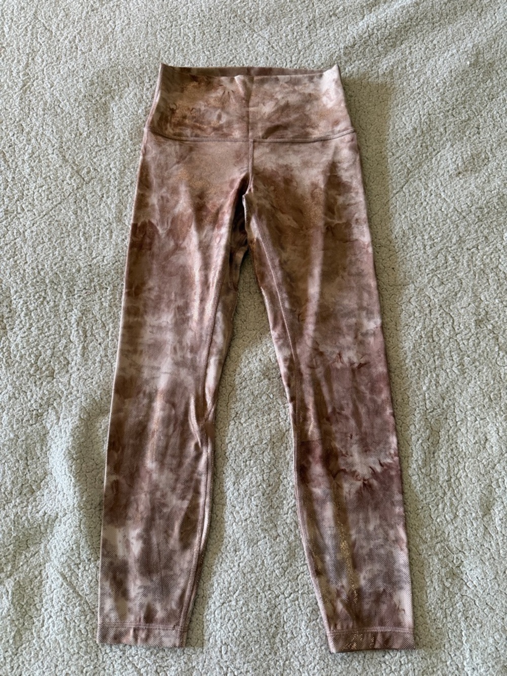 Lululemon Align High-Rise Shine Size 6 diamond dye misty